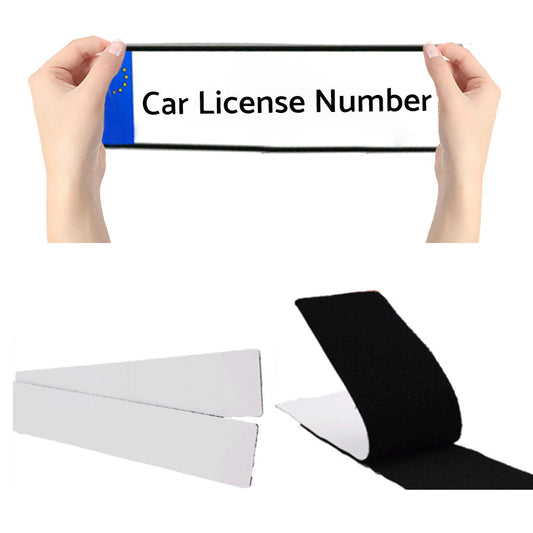 Invisible Adhesive Car License Plate Holder Auto Frameless Number Frame Holder-1