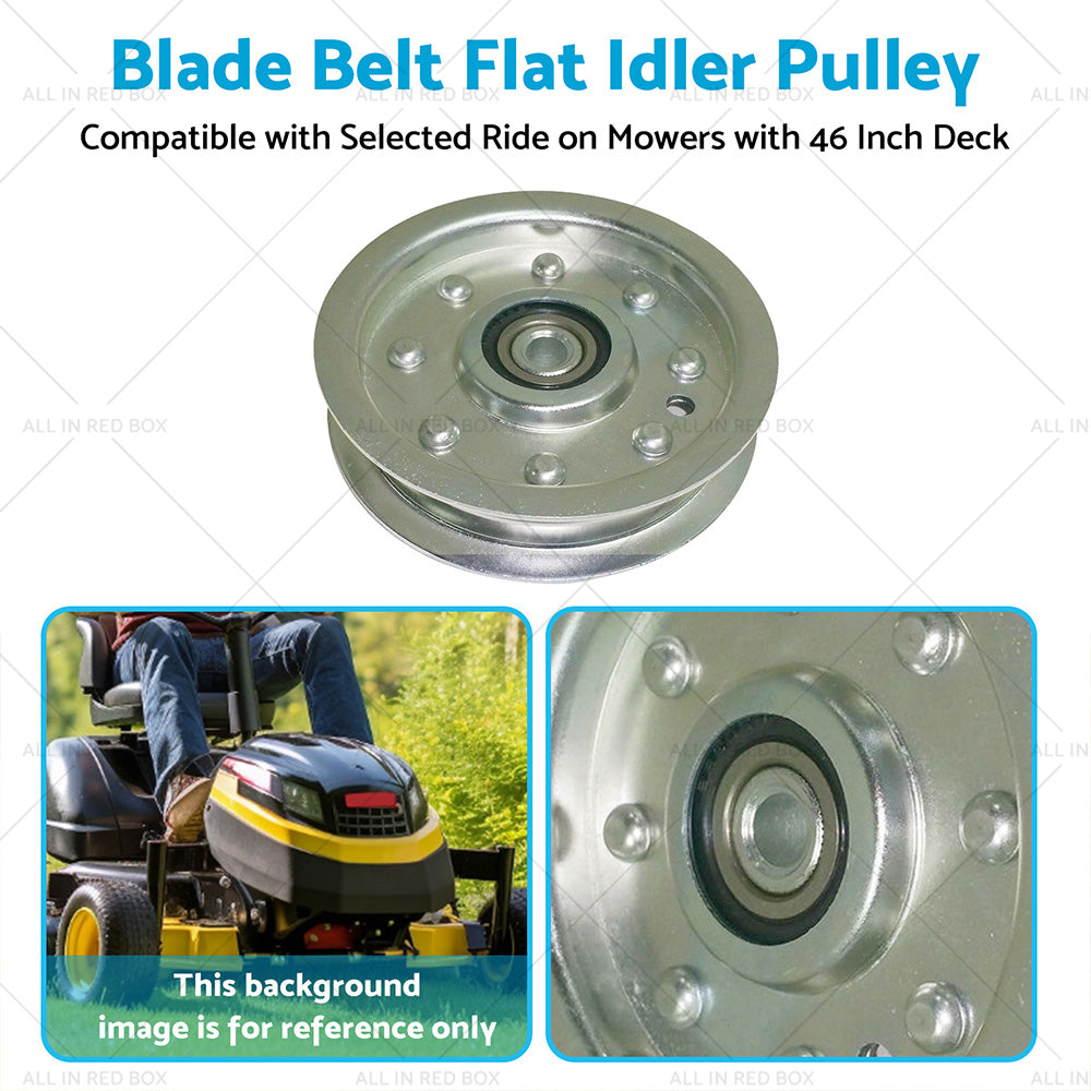 Blade Belt Flat Idler Pulley Suitable for MTD Cub Cadet Ride on Mowers 756-0627-3