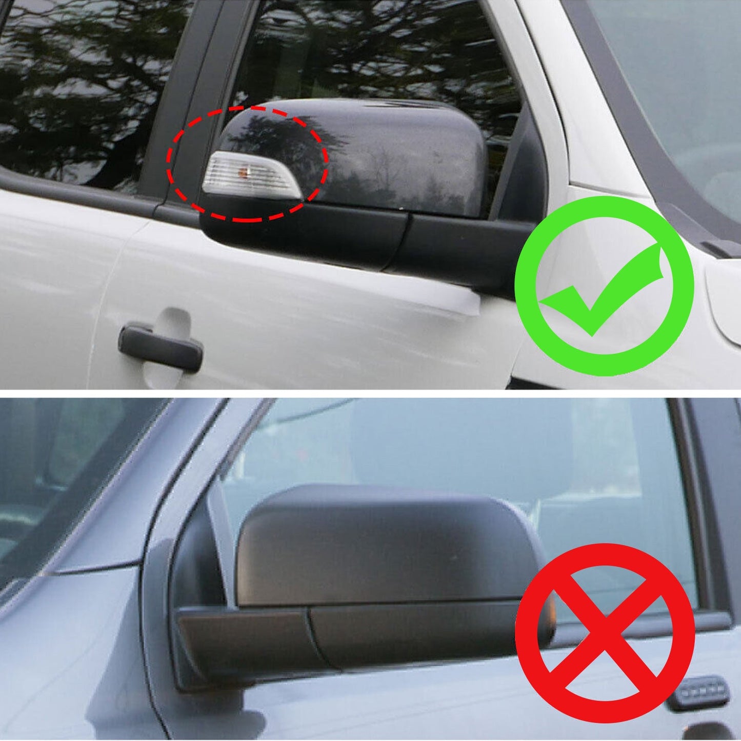 Door Handle Cover&Side Mirror Cover Suitable For Ford Ranger PX PX2 PX3 Raptor-4