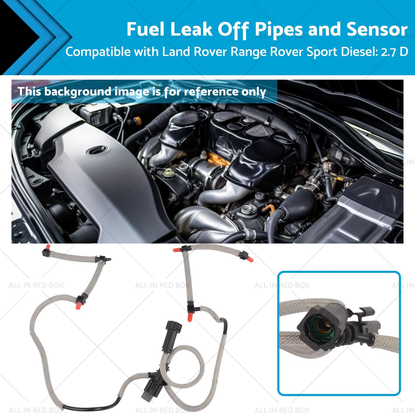 Fuel Leak Off Pipes and Sensor Suitable for Rover Range Rover Sport 2. 7 D 2. 7 TD-0