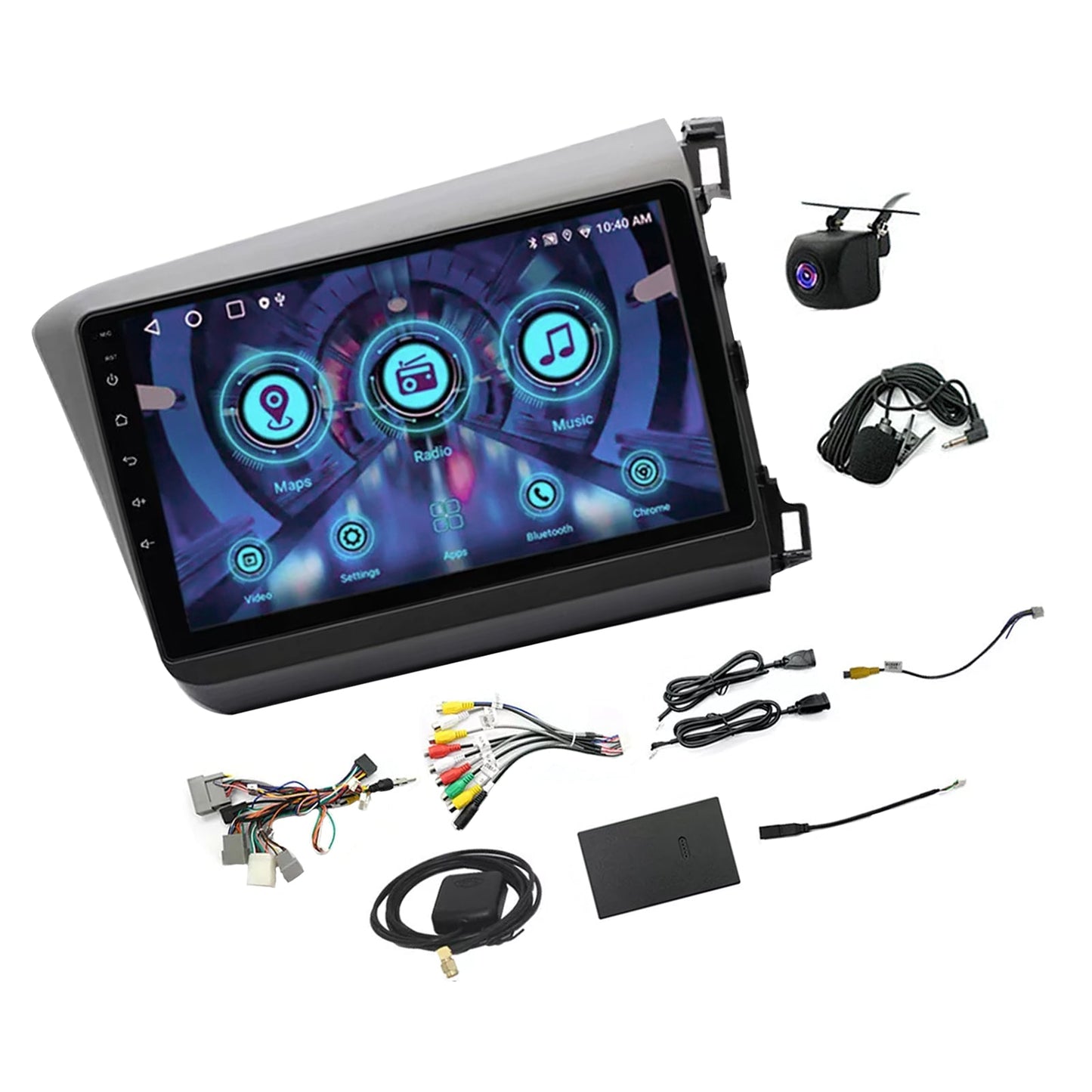 Car Stereo GPS Nav Head Unit Suitable for Honda Civic 2012-2015 4+64G Carplay-2