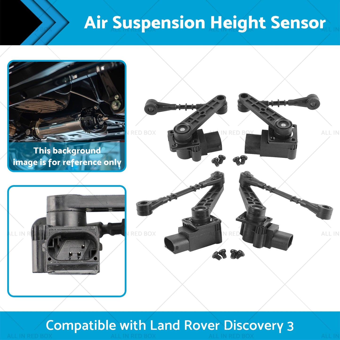 LR 4x Front Rear Air Suspension Height Sensor Suitable for Land Rover LR3 05-09-1