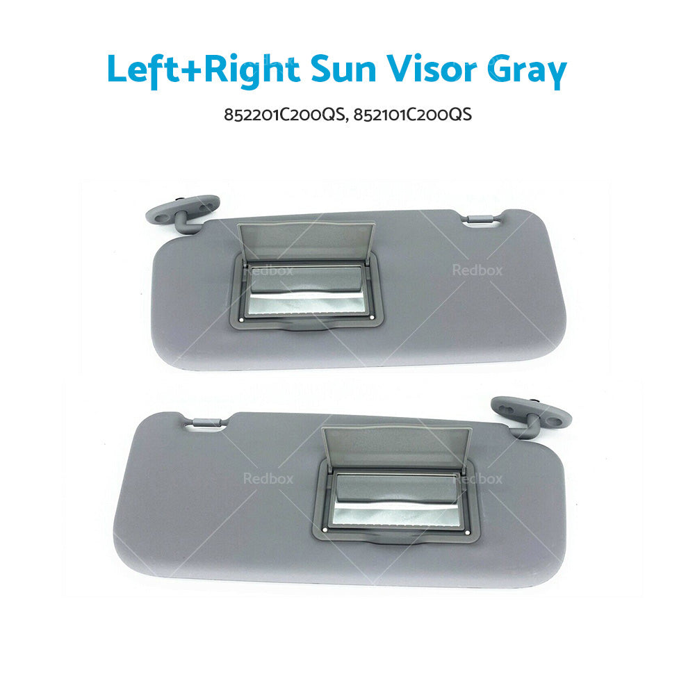 Left Right Side Car Sun Visor Shade Suitable For Hyundai Getz 2002-2012 Grey-4