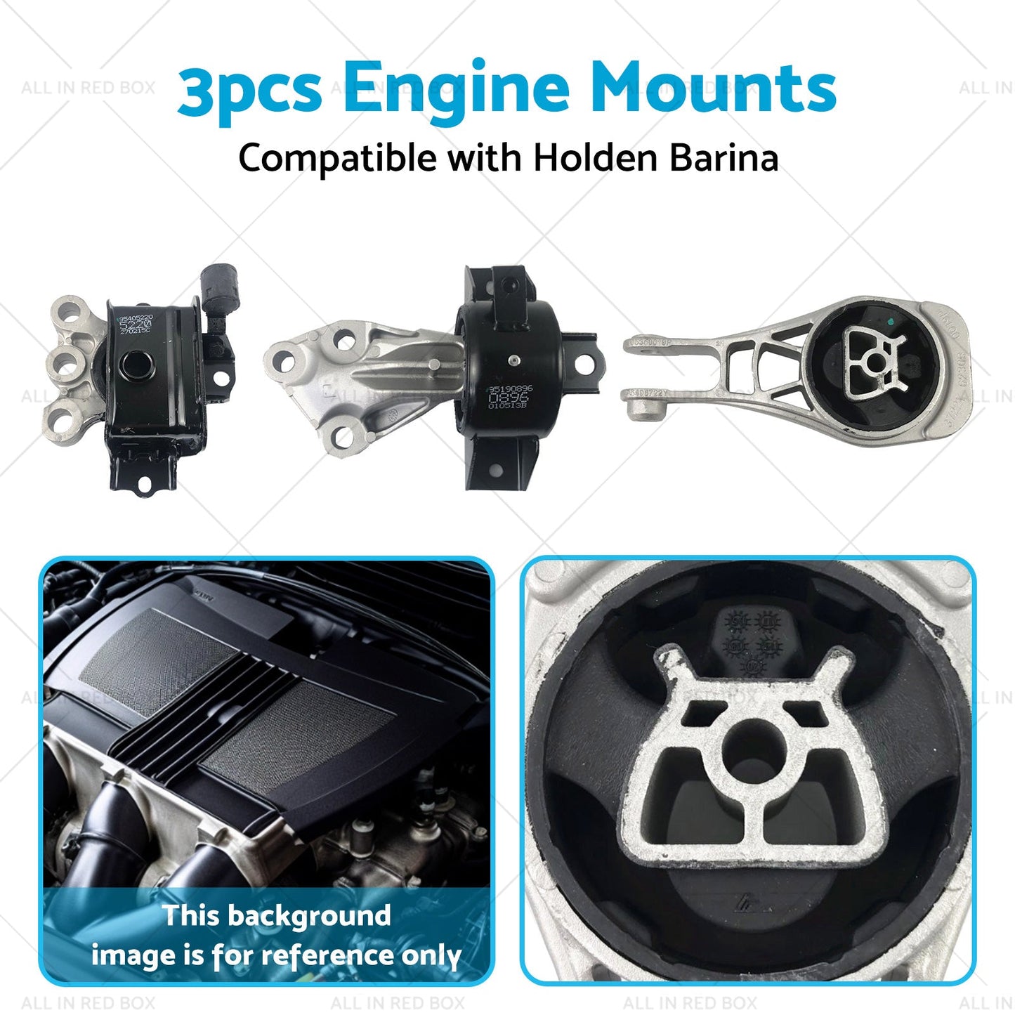 3PCS Engine Mount Suitable For Holden Barina TM 1. 6L F16D4 2011-2019-4