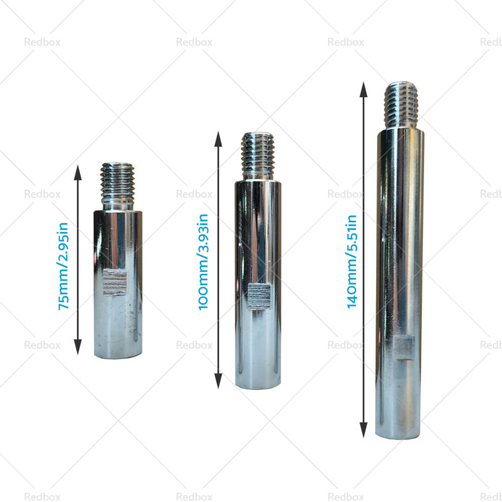 3X Angle Grinder Adapter Rod Extension Rod M14 Adapter Rod Polishing Accessories-3