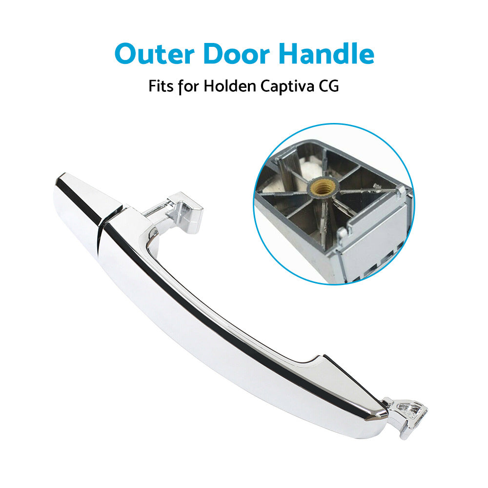 Left Hand Front Outer Door Handle Chrome Suitable For Holden Captiva 2006-2018-4