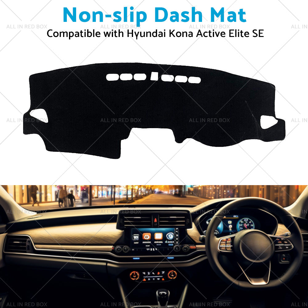 NO HUD Non-Slip Dash Mat Suitable For Hyundai Kona Active Elite SE 7 2017-2023-3