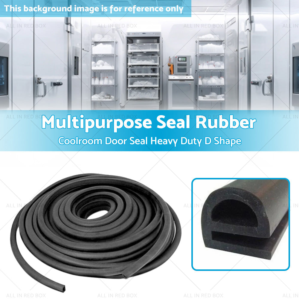 5m or 16x20mm Fridge Seals Rubber Door Gasket Coolroom Door Seal Heavy Duty D Shape-2