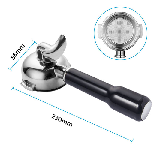 58MM 2 Spout Filter Portafilter Suitable For E61 Expobar Gemilai Coffee Machine-1