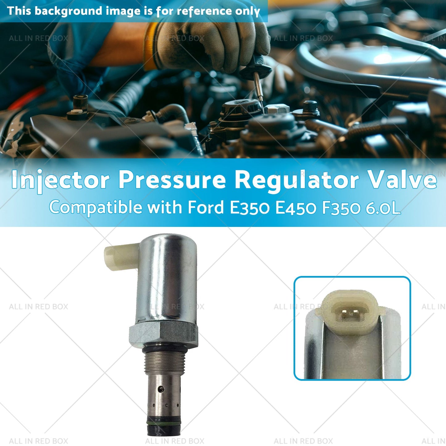 Injector Pressure Regulator Valve Suitable for 03-10 Ford E350 E450 F350 6. 0L-2