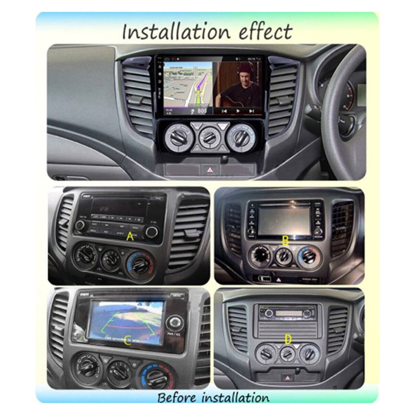 Android Car Head Unit Suitable for Mitsubishi Triton 2015-2019 4+64GB CarPlay-4