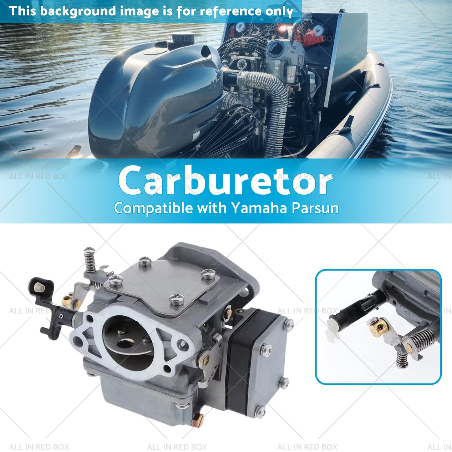 63V-14301-10 Carburetor Suitable for Yamaha Parsun 2 Strokes 9. 9HP 15HP Motor-2