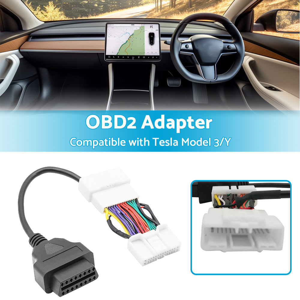 OBD2 Adapter For Scan All OBD2 Protocol Suitable for Tesla Model 3 Model Y 2019--2