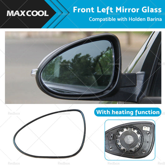 Suitable for Holden Barina 2011-ONWARD Left Mirror Glass Heated Convex With Base-1