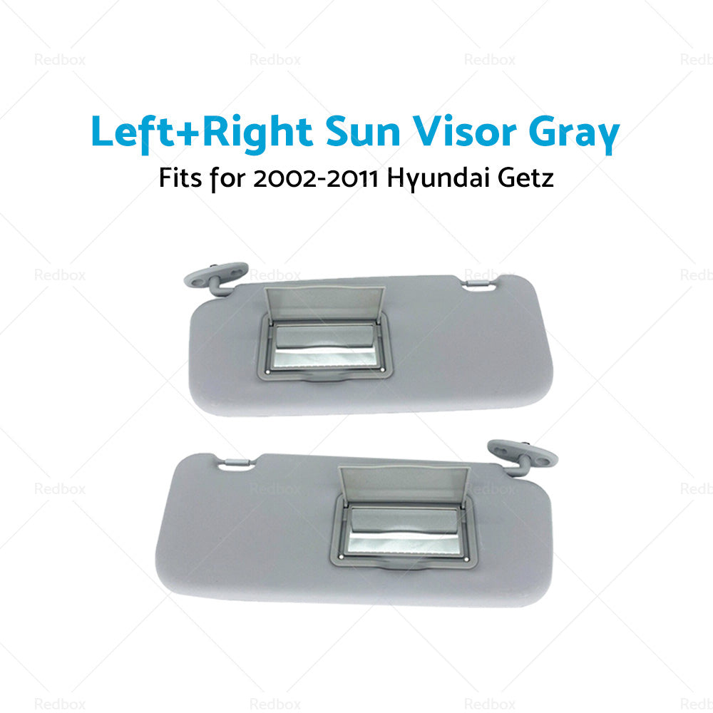 Left Right Side Car Sun Visor Shade Suitable For Hyundai Getz 2002-2012 Grey-3