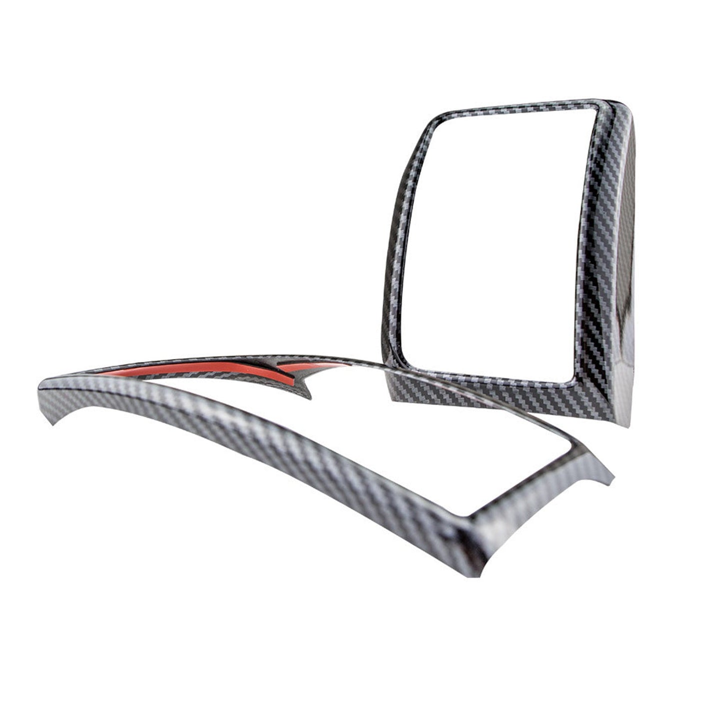 4x Carbon Fiber Color Air Outlet Frame Cover Trim Suitable For Ford Ranger 2015-2022-3