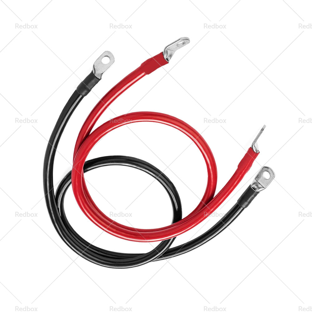 50cm 12V Battery joiner Connector Lead DC Wire 100 Amp Cable and lugs Red and Black-3