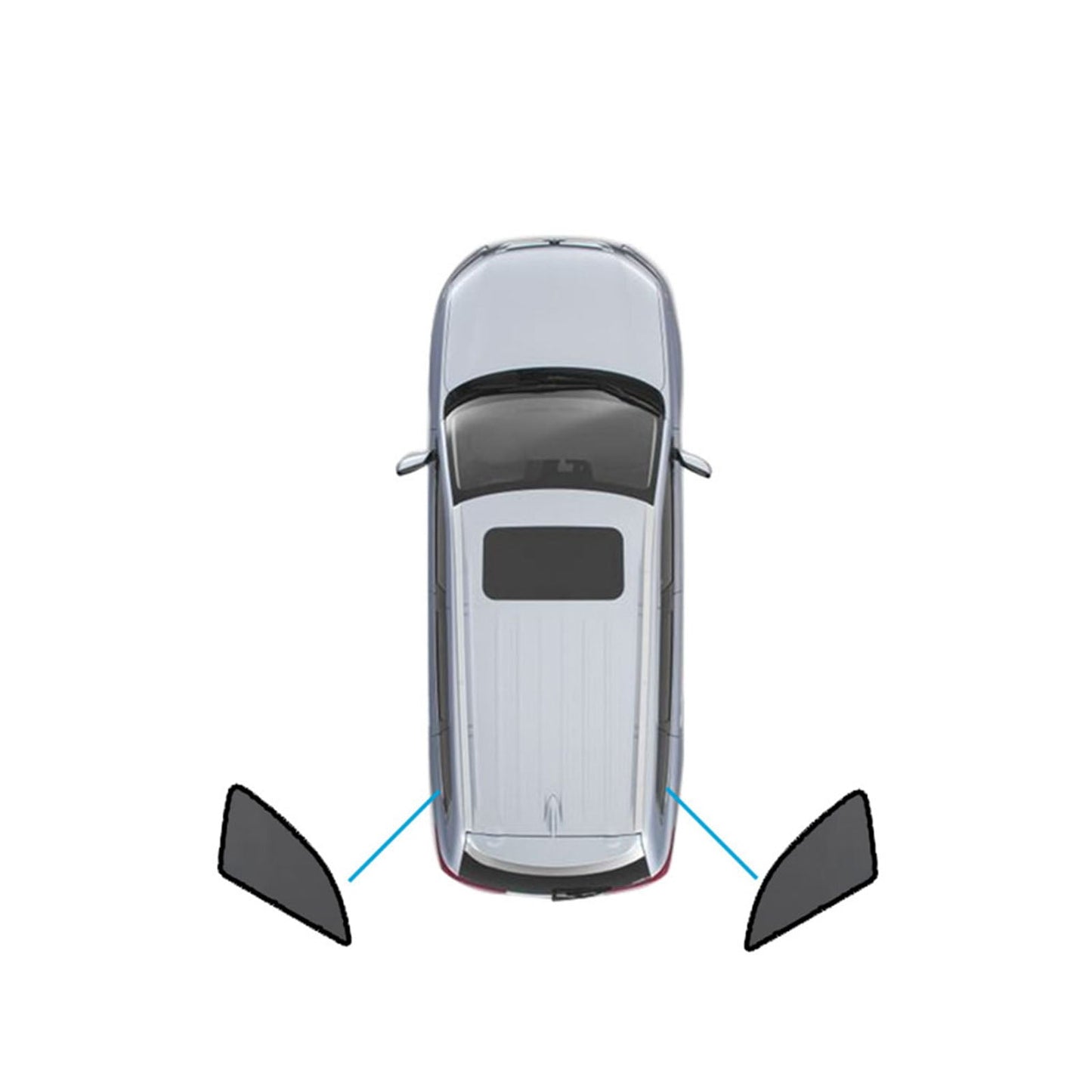 Magnetic Mesh Sun Blind Shades Suitable for Audi Q5 FY 2017-2025 On Front Rear-4