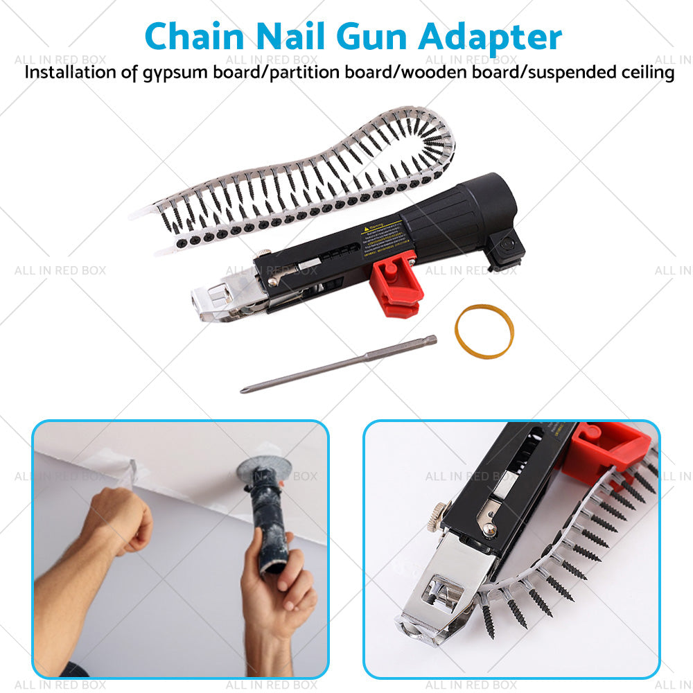 Automatic Screw Chain Nail Gun Adaptor Suitable For Drill Plaster Board Drywall-3