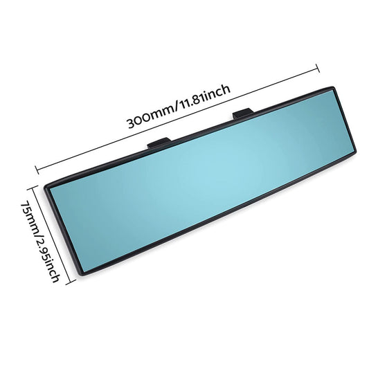 300mm Car Rear View Mirror Large Vision Convex Clear Lens Wide Angle Anti-Glare-1