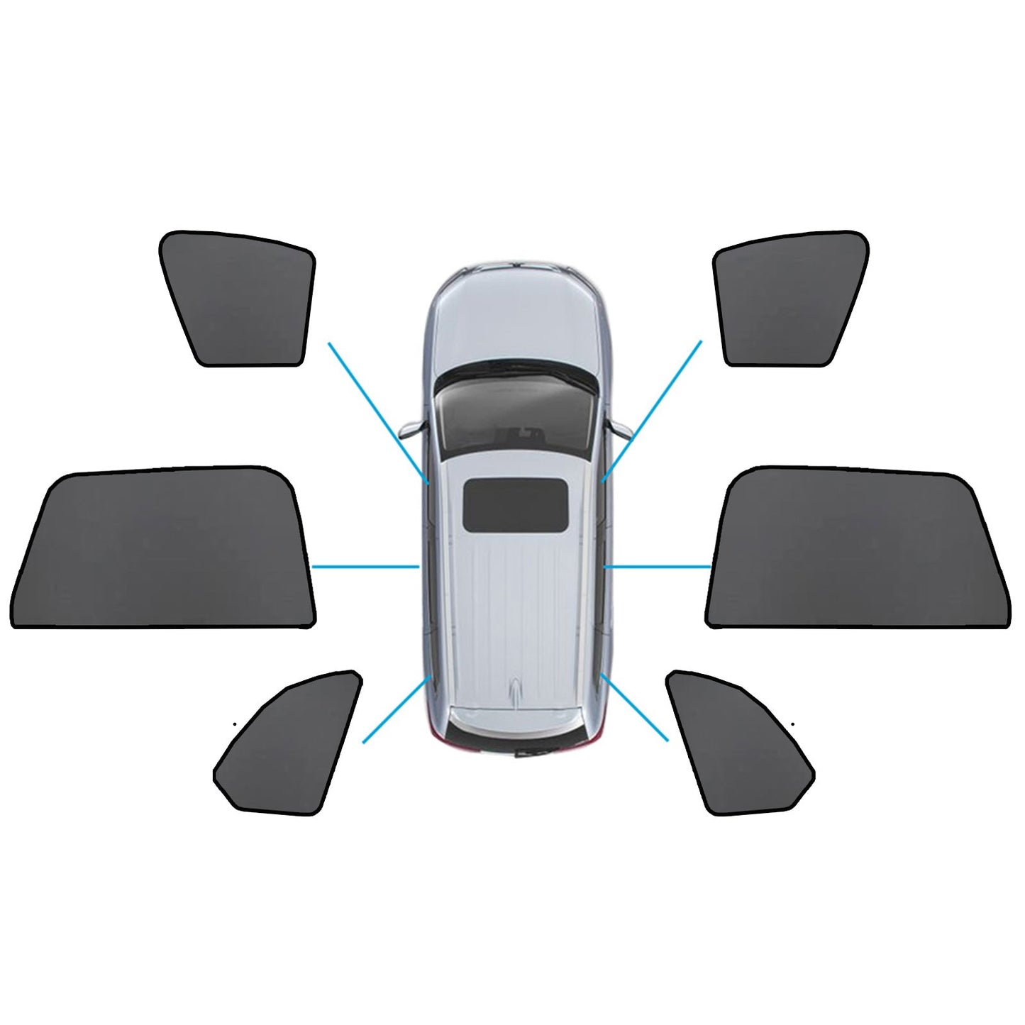 Car Window Sun Shade Magnetic Sun Blind Mesh Suitable for BMW X5 F95 G05 2018-On-5