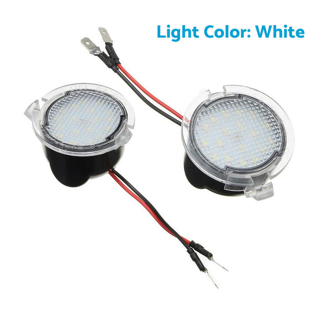 2X Under Mirror 6000K LED Light Puddle Lamps Suitable for Ford Ranger PX2 PX3-2