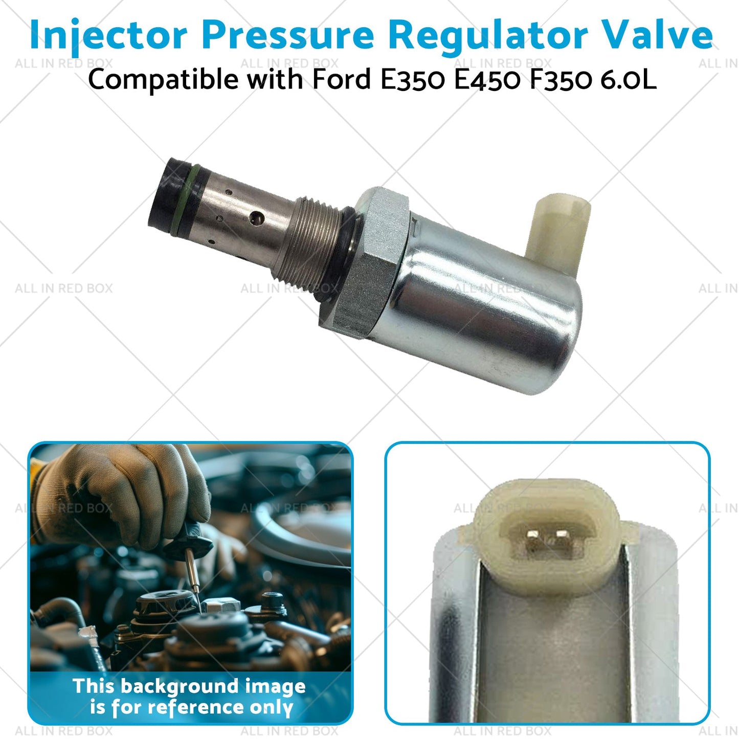 Injector Pressure Regulator Valve Suitable for 03-10 Ford E350 E450 F350 6. 0L-3