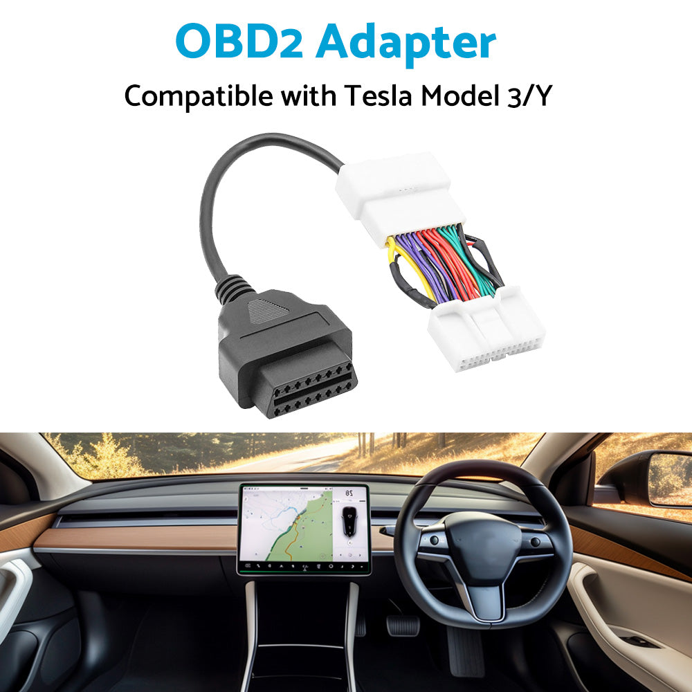 OBD2 Adapter For Scan All OBD2 Protocol Suitable for Tesla Model 3 Model Y 2019--4