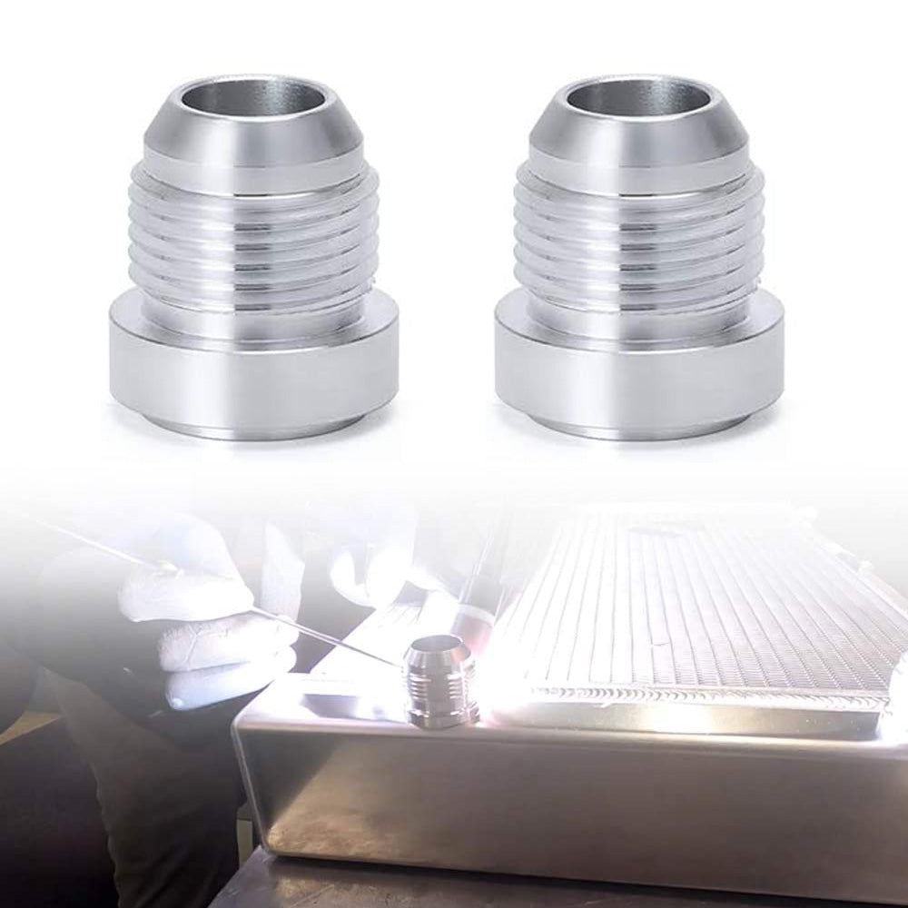 2x AN10 Male Aluminium Weld-On JIC Bungs Suitable For -10AN Fitting JXSS032-10-A-1