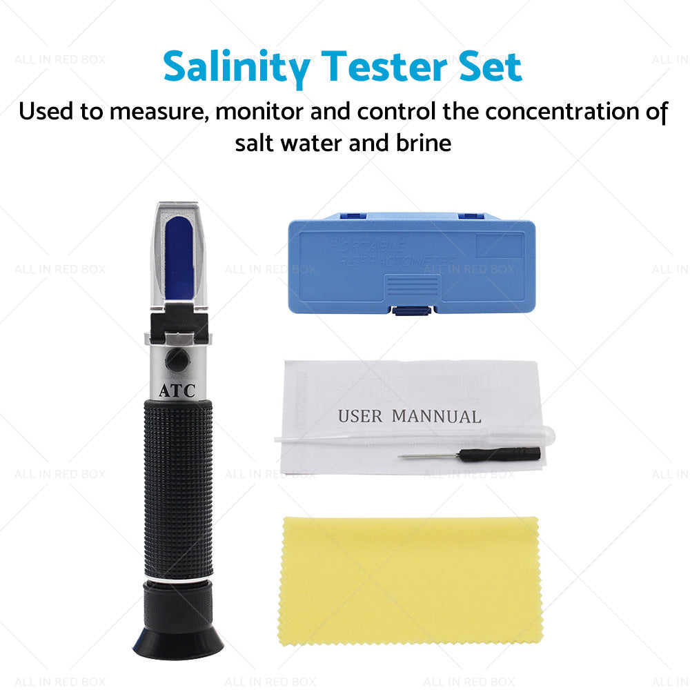 0-100percent Salinity Refractometer Meter Aquarium Sea Salt Water Tester for Aquarium-2