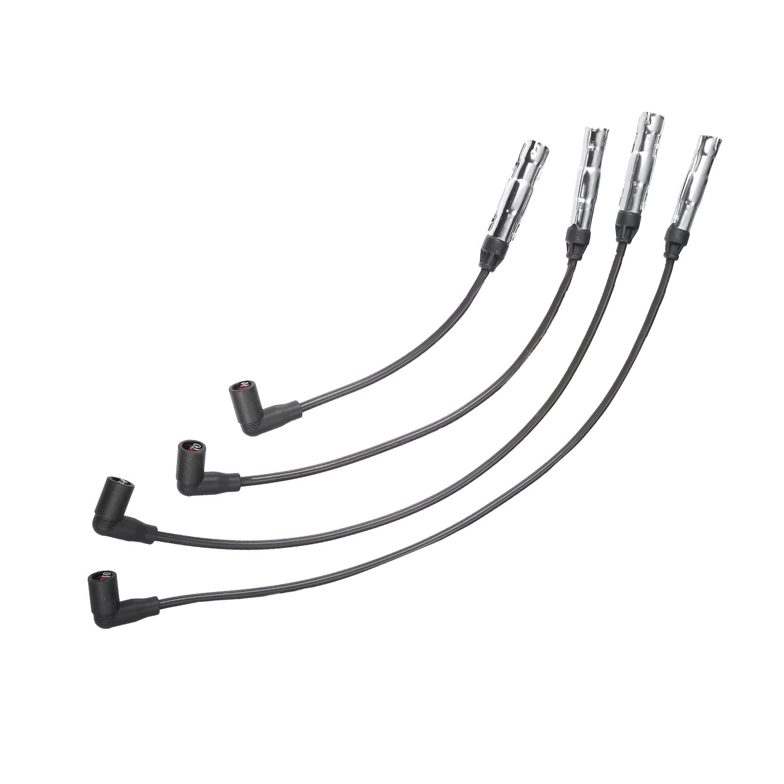 4pcs 7mm Ignition Spark Plug Wire Suitable For VW Beetle Golf Jetta 2.0 L4 98-15-2