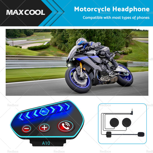Bluetooth-5. 0 Wireless Motorcycle Helmet Headset Intercom Motorbike Headphone-0