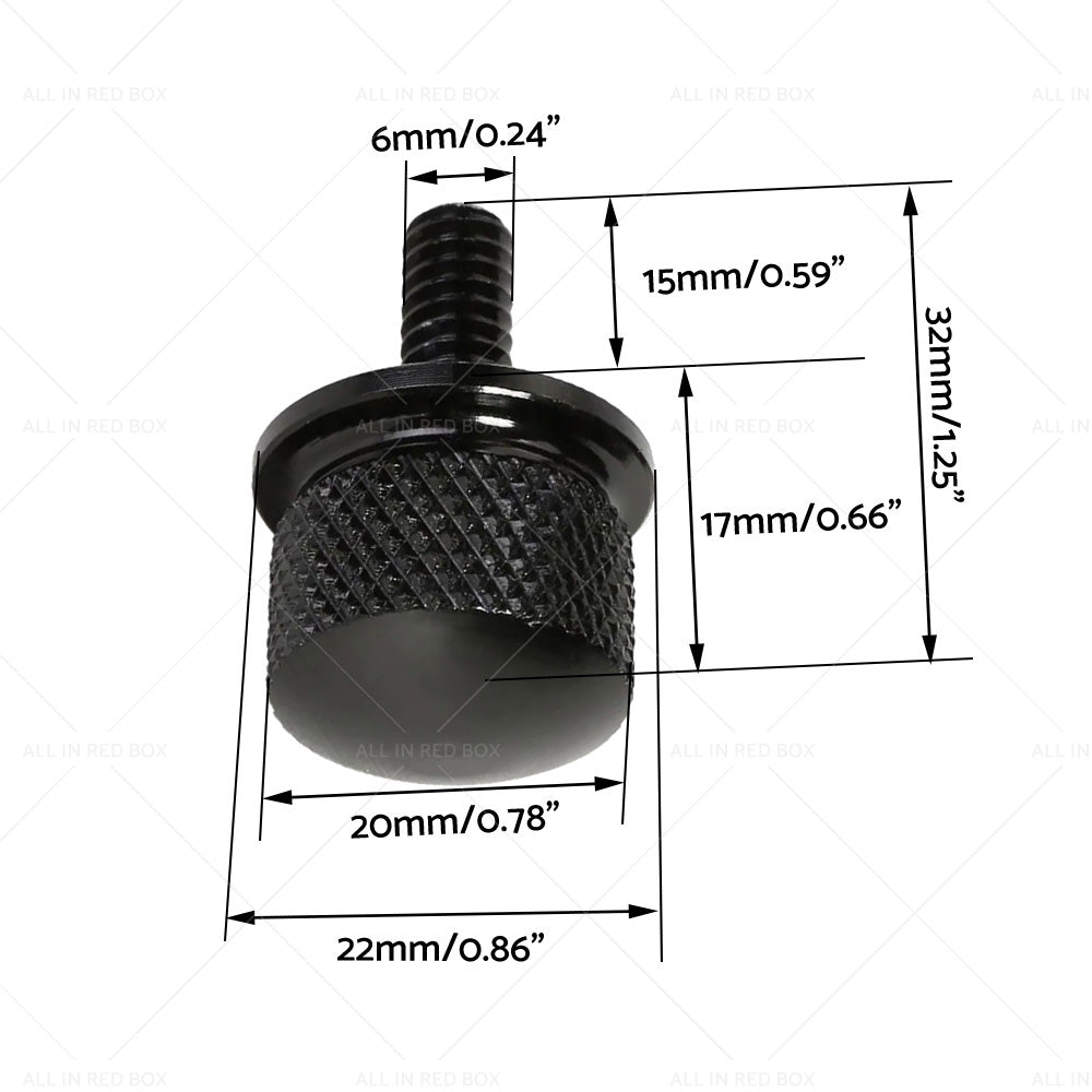 Seat Bolt Tab Screw Mount Knob Cover Suitable For Harley Sportster Dyna Softail-2