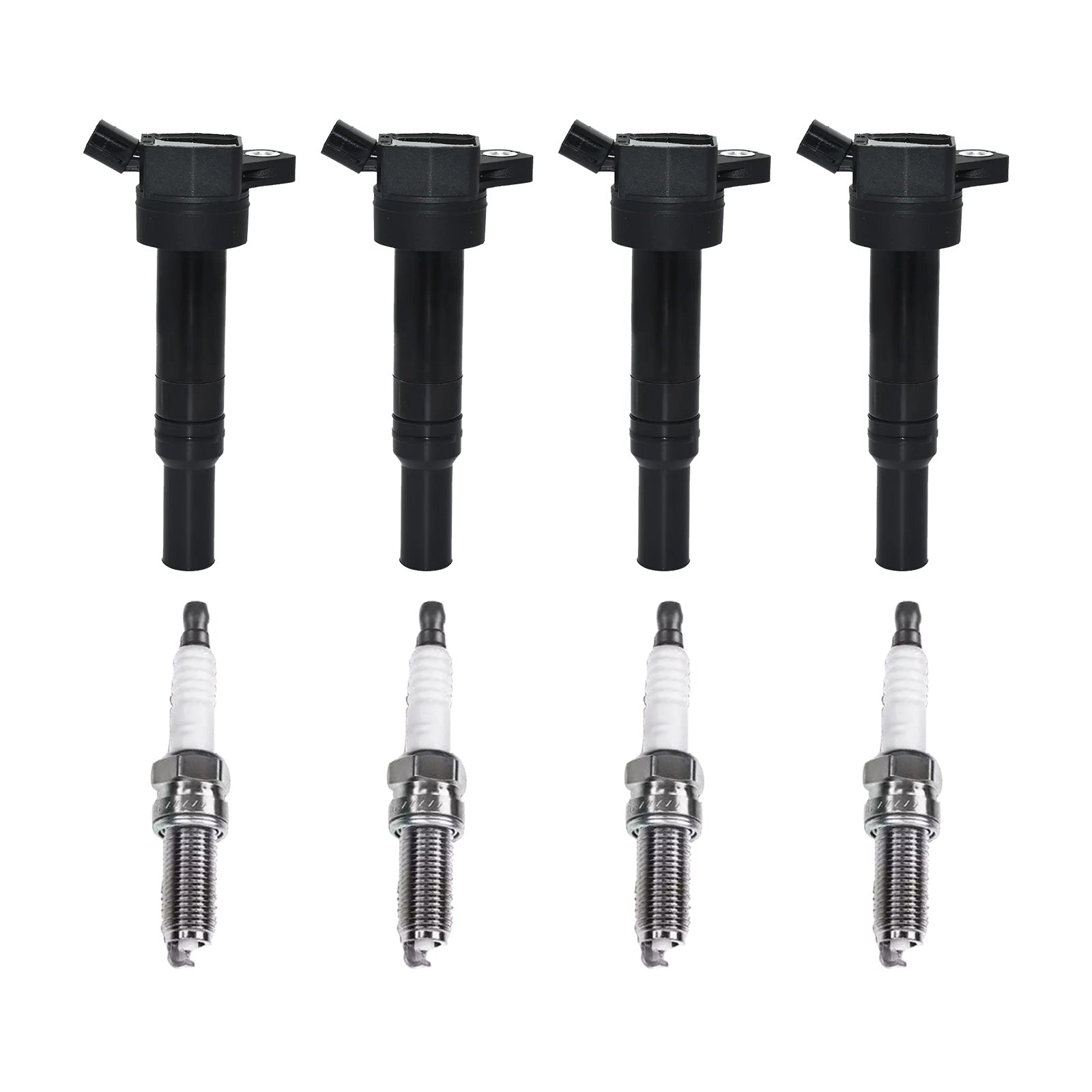 4x Ignition Coils&4x Spark Plug Suitable for Hyundai Elantra Kia Soul 273002E000-0
