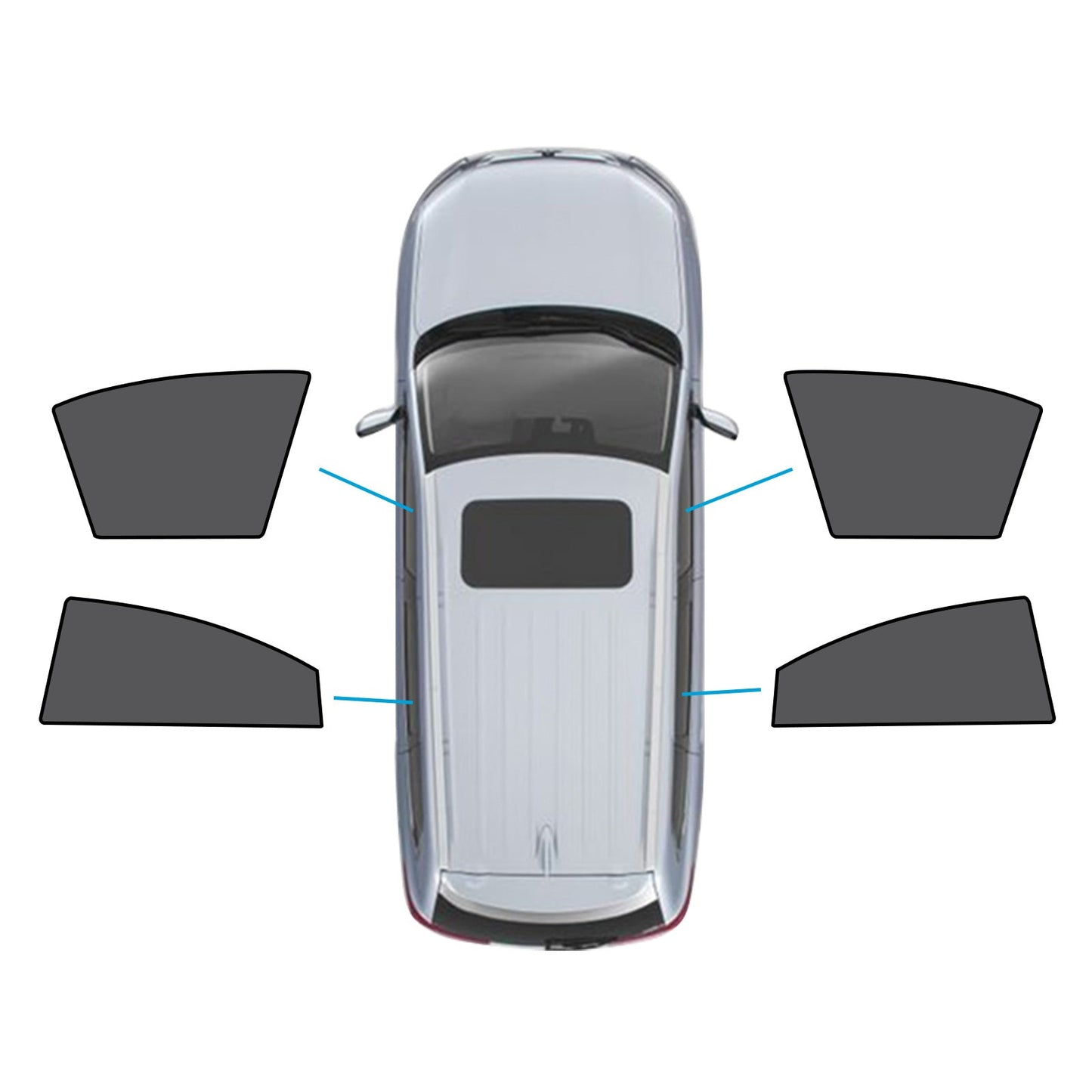 2x Car WindowShades Suitable for Mazda 6 Liftback 2nd Gen GH 07-12 UV Protection-2