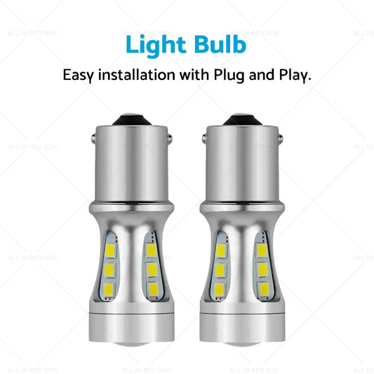 2x LED Reverse Tail Light Bulbs Globe Suitable For Toyota Landcruiser 80 Series-1