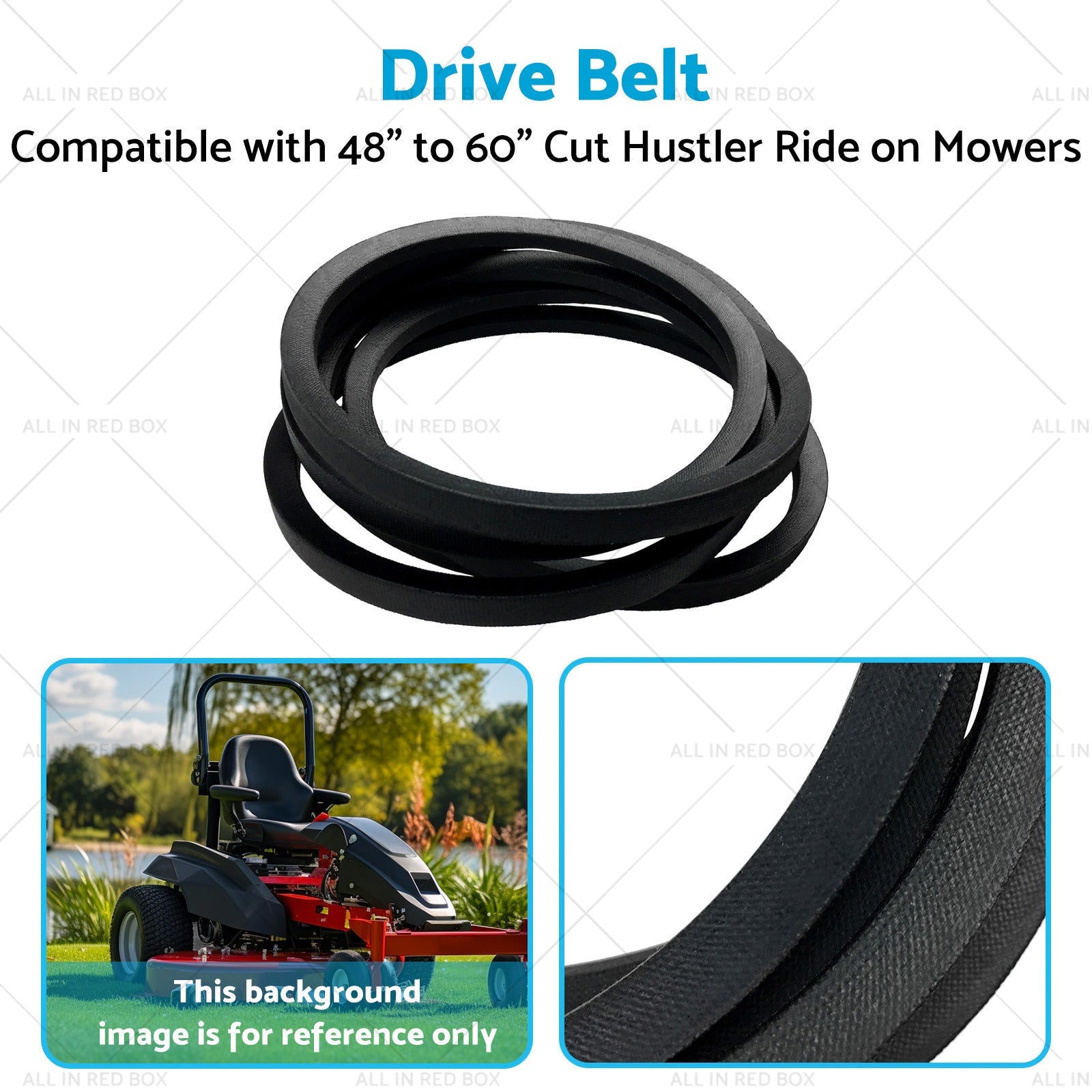 Drive Belt Suitable for 48inch 54inch 60inch Cut Hustler Ride on Mowers 600979 930115-4
