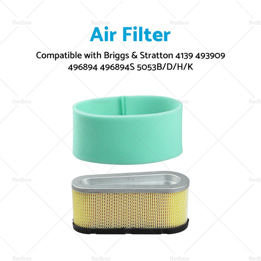 Air Filter Suitable For Briggs  and  Stratton 4139 493909 496894 496894S 5053B or D or H or K-1