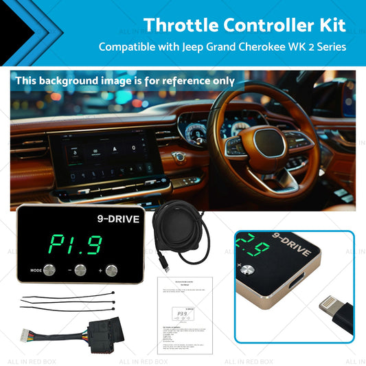 Suitable for Jeep Grand Cherokee WK2 11-21 Black EVC Throttle Controller Kit-0