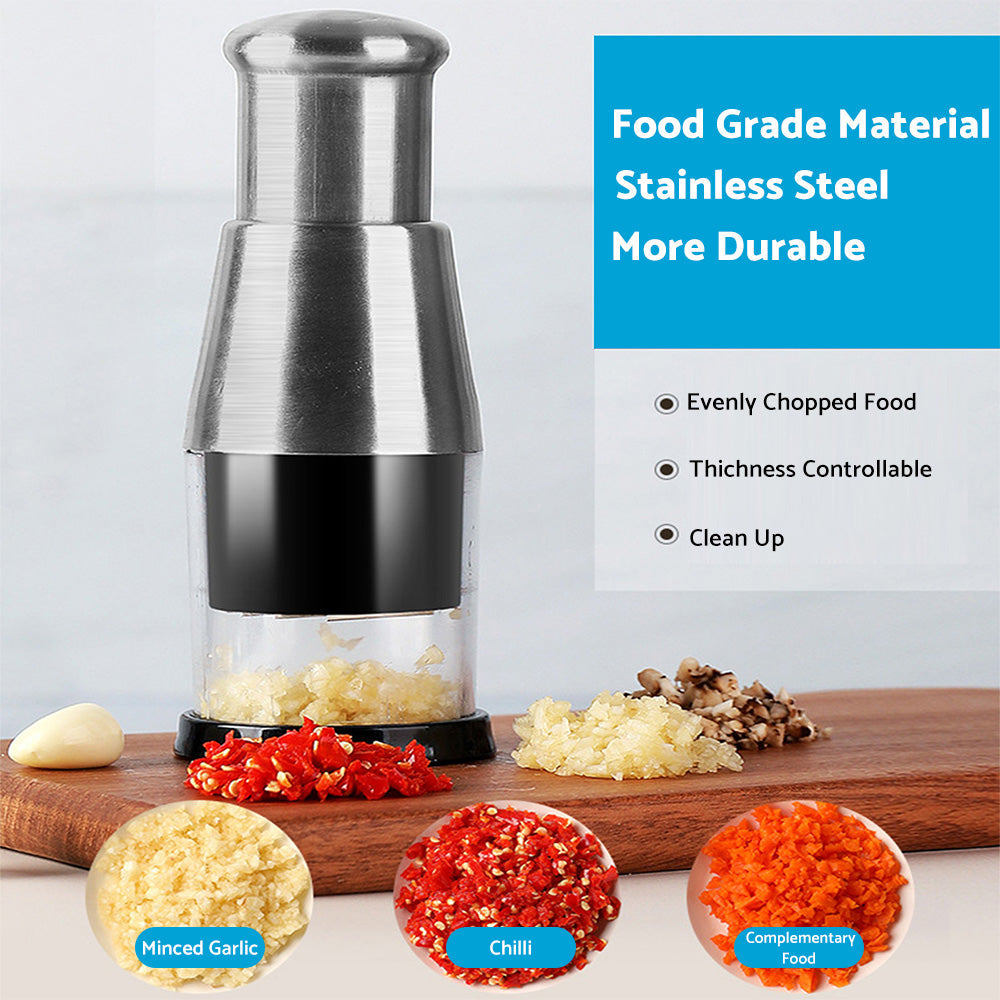 Pressed Garlic Chopper Stainless Steel 304 Suitable For Mincing & Crushing Garlic-4