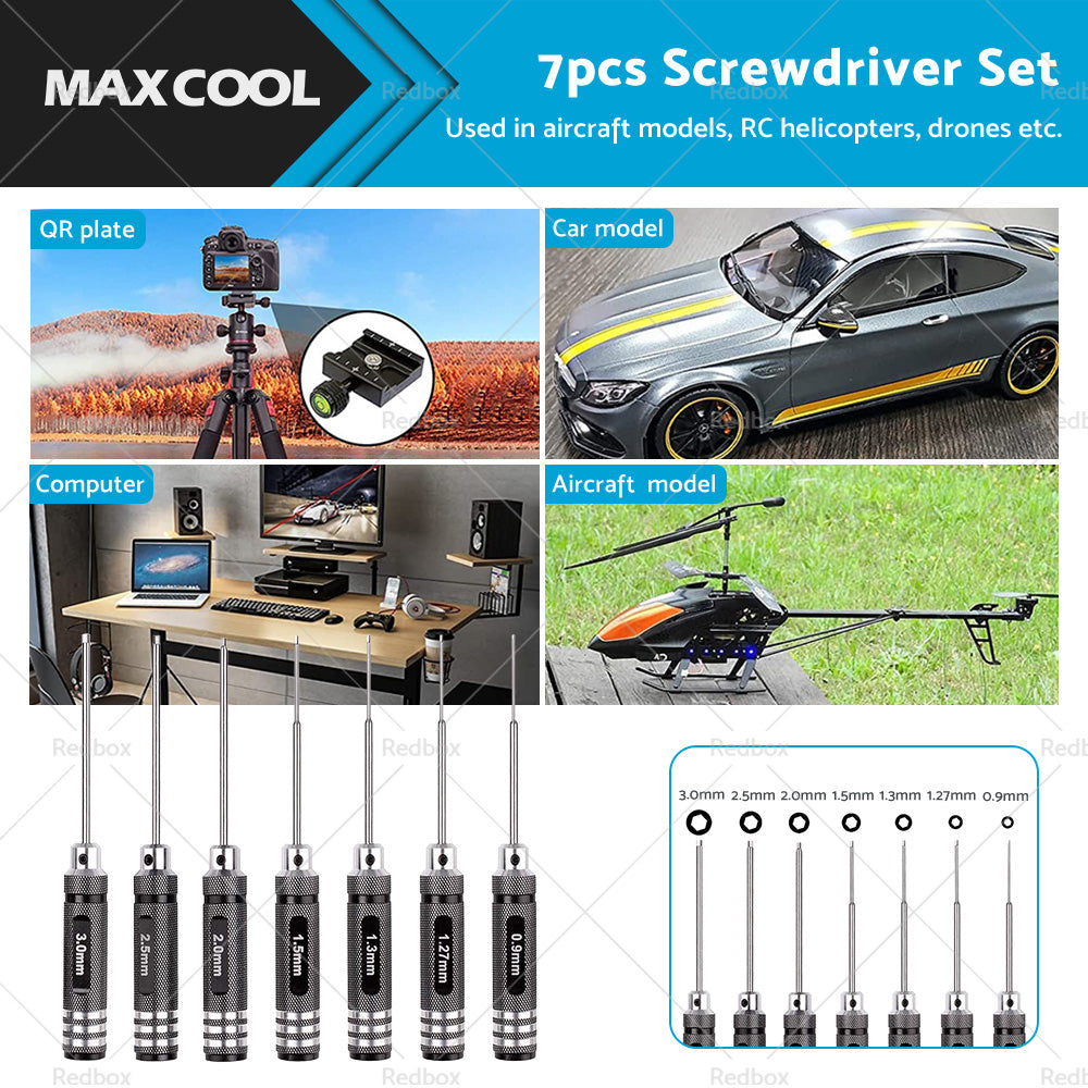 Hex Nut Screwdriver Set Repair Tool Kit for RC Traxxas Car Helicopter Boat Drone-0