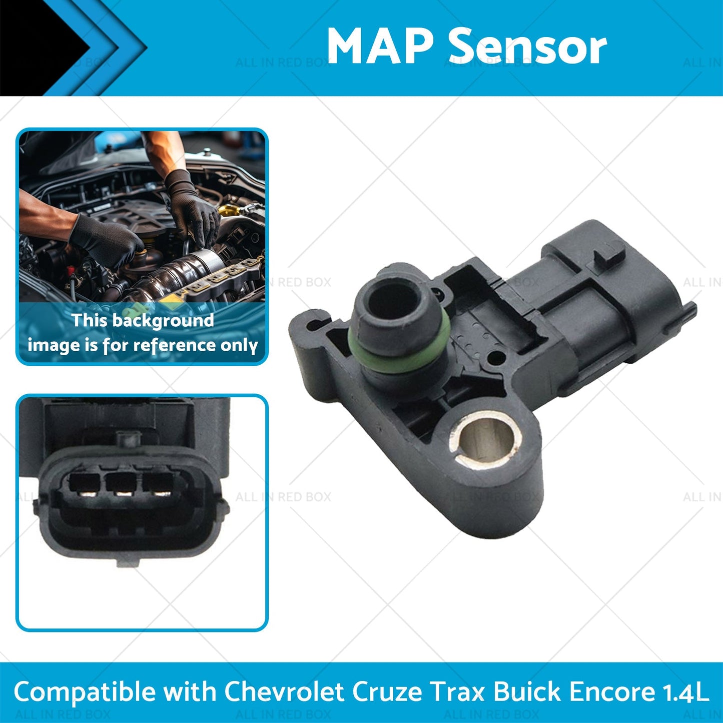 55567257 MAP Sensor Suitable for 13-20 Chevrolet Cruze Trax Buick Encore 1. 4L-1