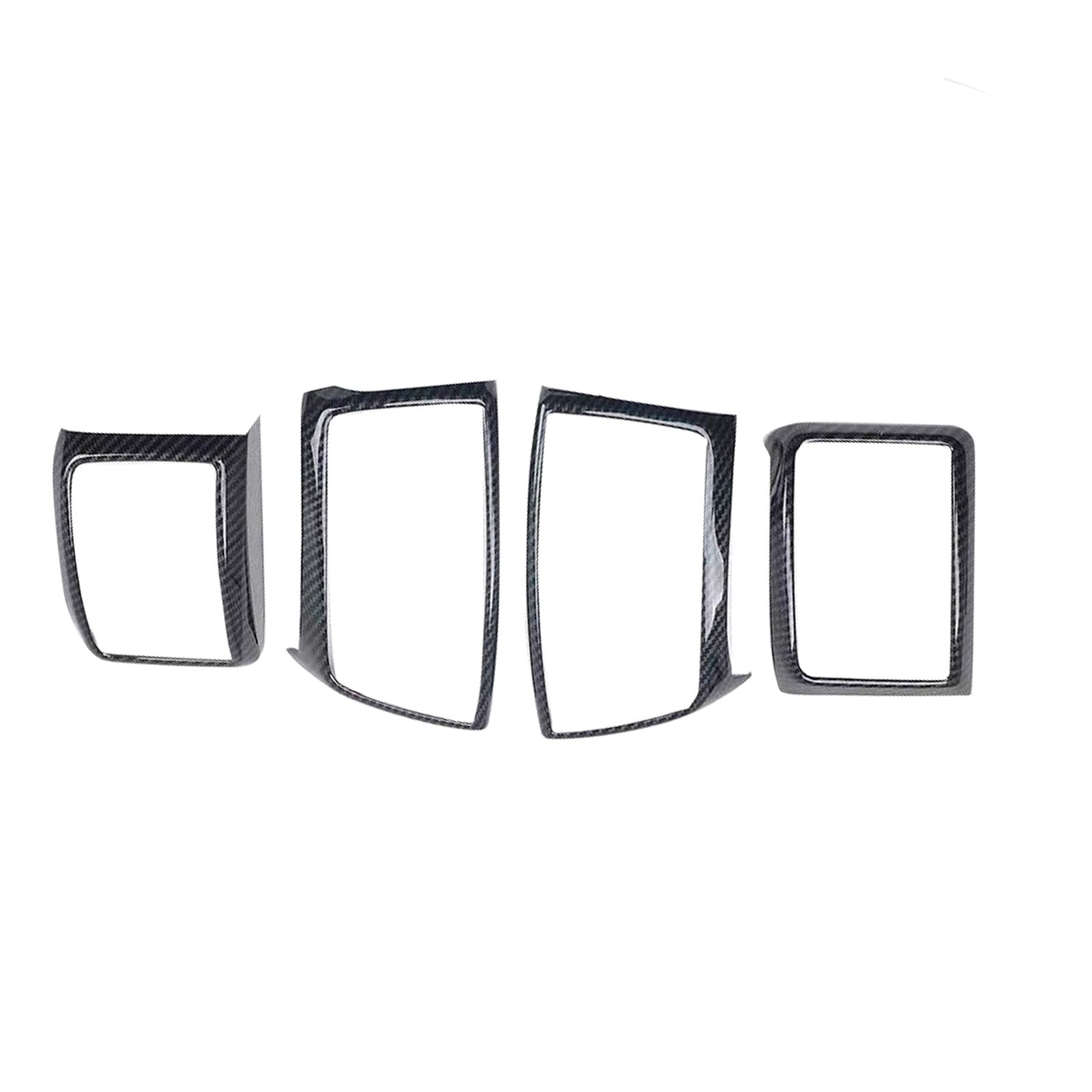 4x Carbon Fiber Color Air Outlet Frame Cover Trim Suitable For Ford Ranger 2015-2022-1
