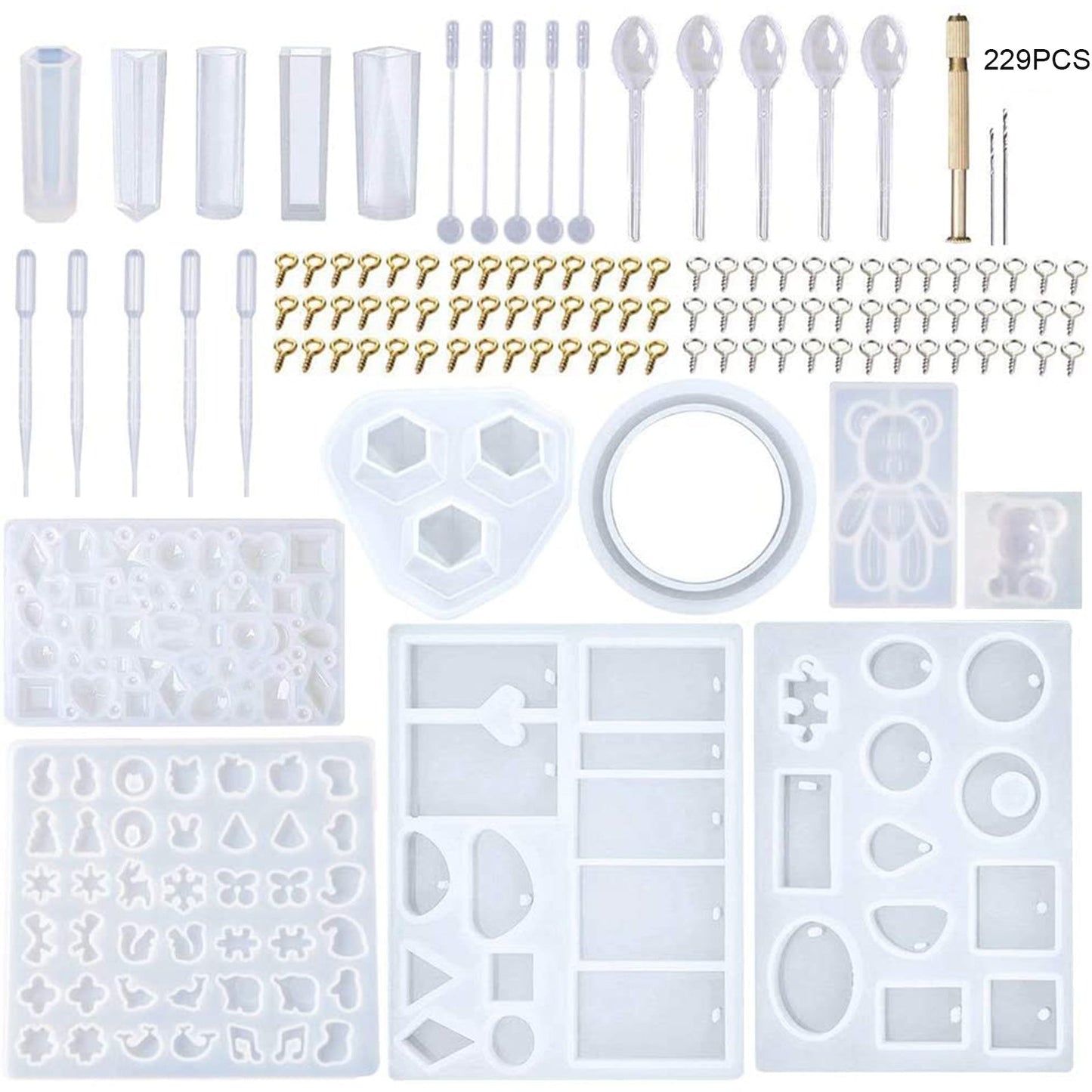 Snowflake Silicone Pendant Mold Making Jewelry Resin Necklace Mould Craft DIY 3D-28