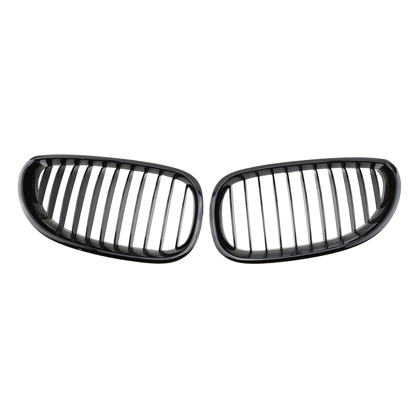 Gloss Black Front Grille Grill Suitable For BMW E60 E61 5 Series 2003-2010-0