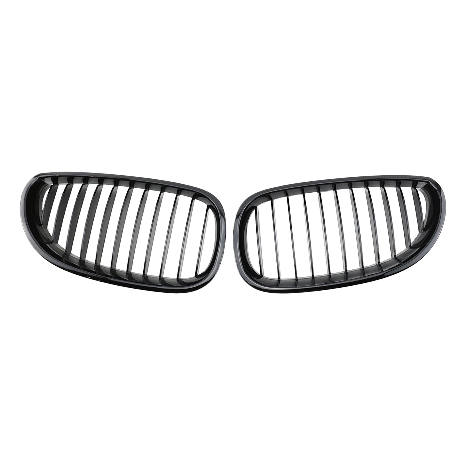 Gloss Black Front Grille Grill Suitable For BMW E60 E61 5 Series 2003-2010-0