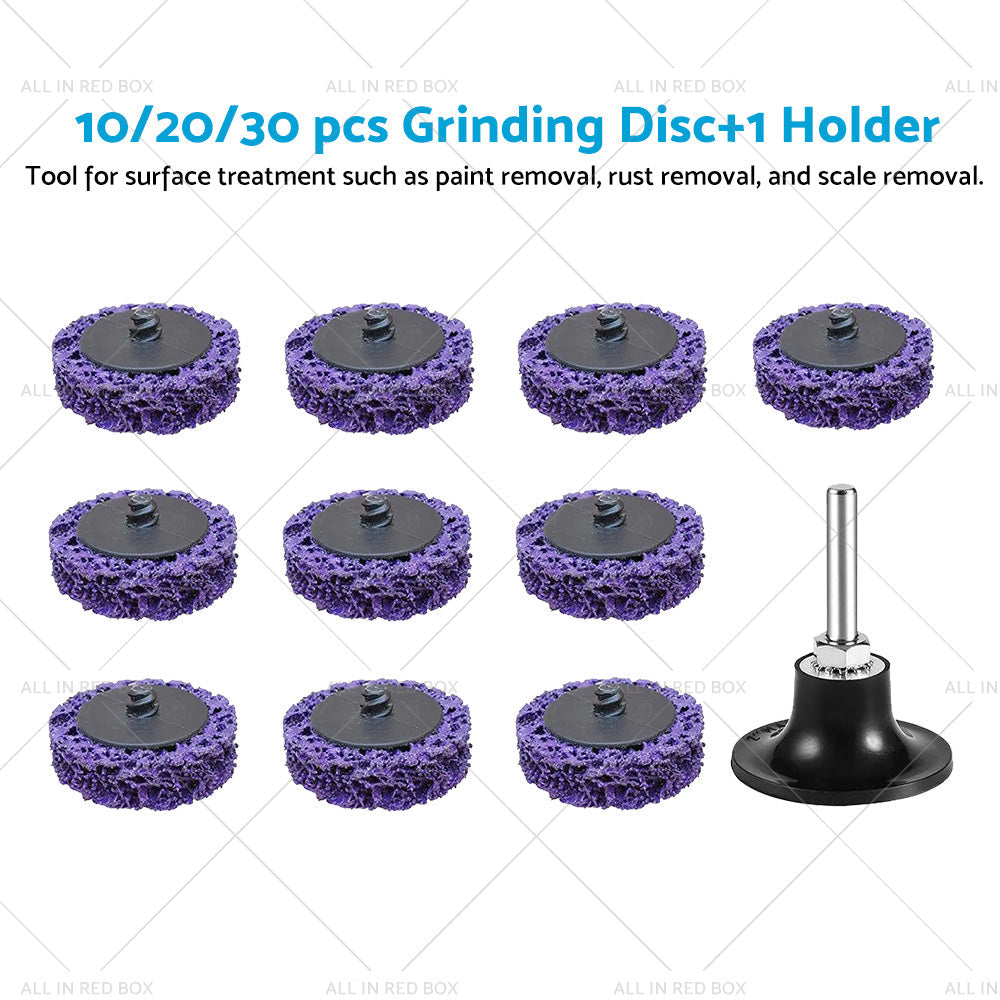 10/20/30PCS 50mm Poly Strip Disc Wheel Paint Rust Removal For Angle Grinder-4
