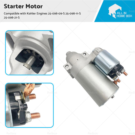 Starter Motor Suitable For Kohler Engines 25-098-09-S 25-098-11-S 25-098-21-S-0