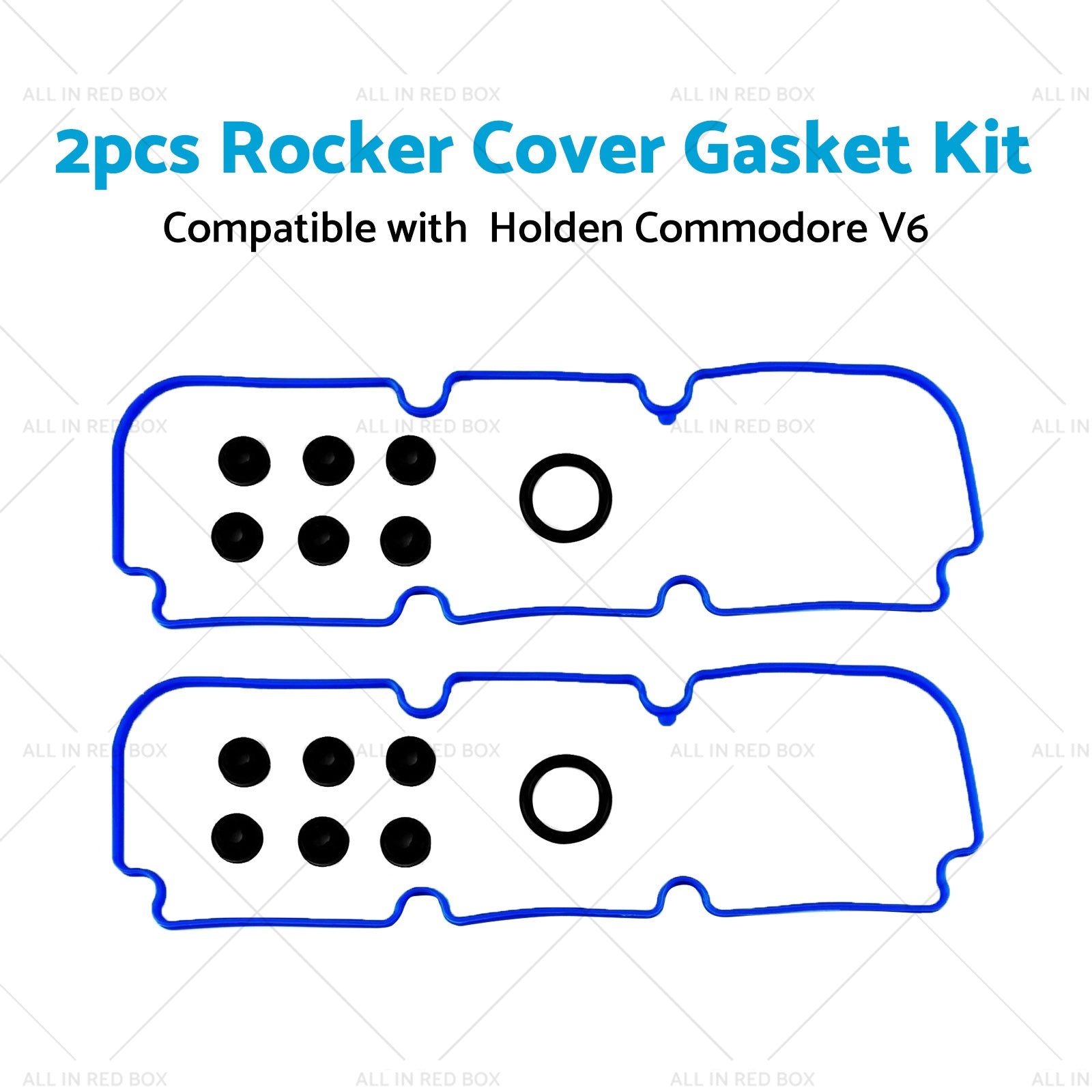 2x Rocker Cover Gasket Kit Suitable for Holden Commodore VG VQ VN VP V6 3. 8L-3