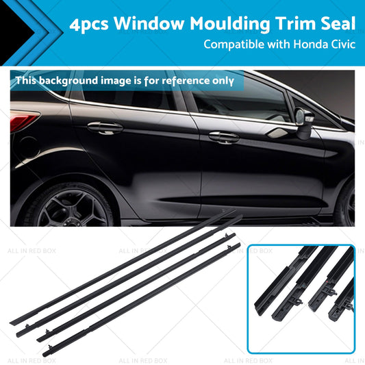 4pcs Window Door Belt Weather Strips Suitable for Honda Civic 06-11-0